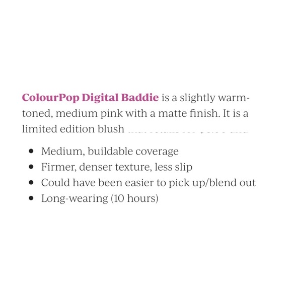 COLOURPOP Digital Baddie Super Shock Blush - .15 fl oz NIB - Picture 6 of 7